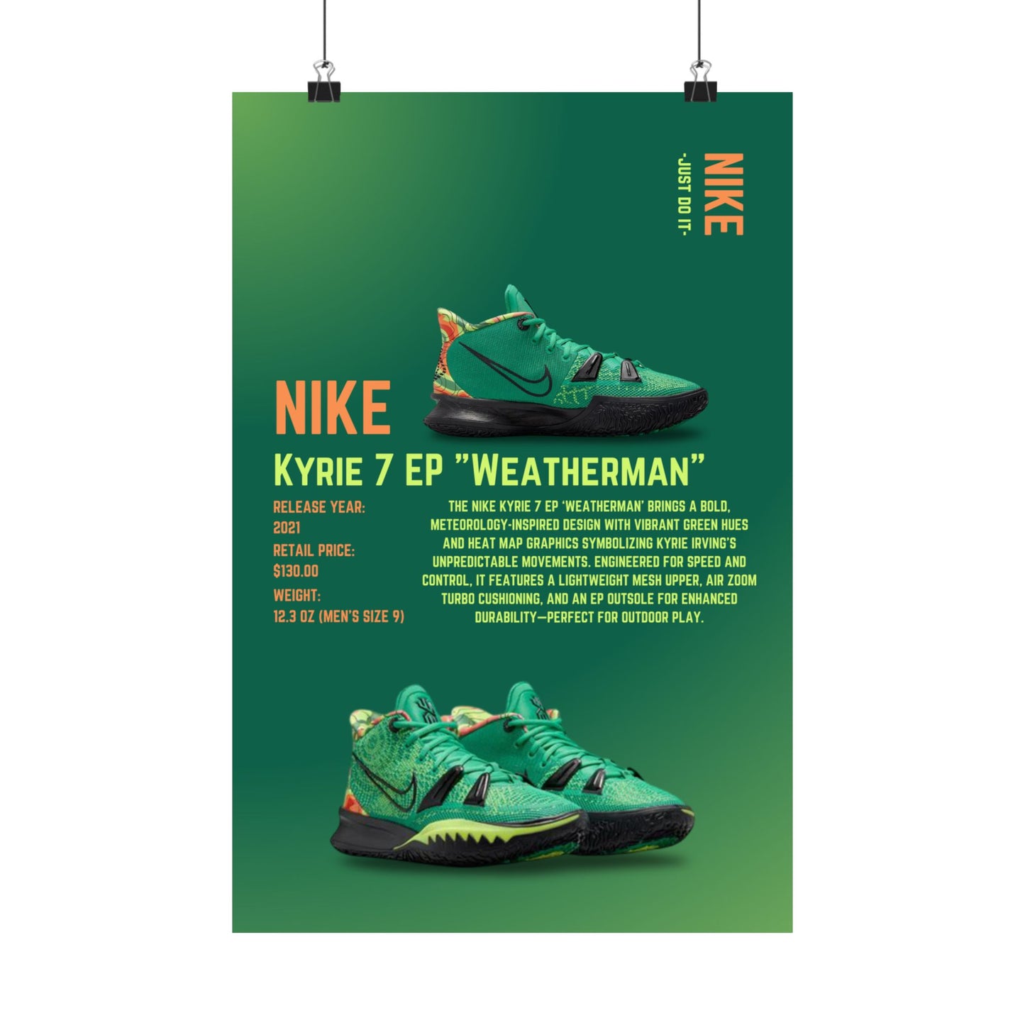 Nike Kyrie 7 EP "Weatherman" - Poster