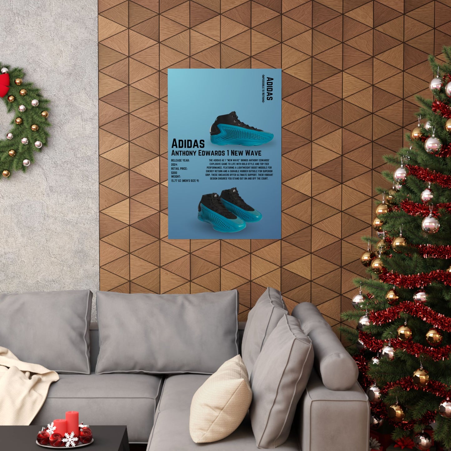 Adidas Anthony Edwards 1 New Wave - Poster