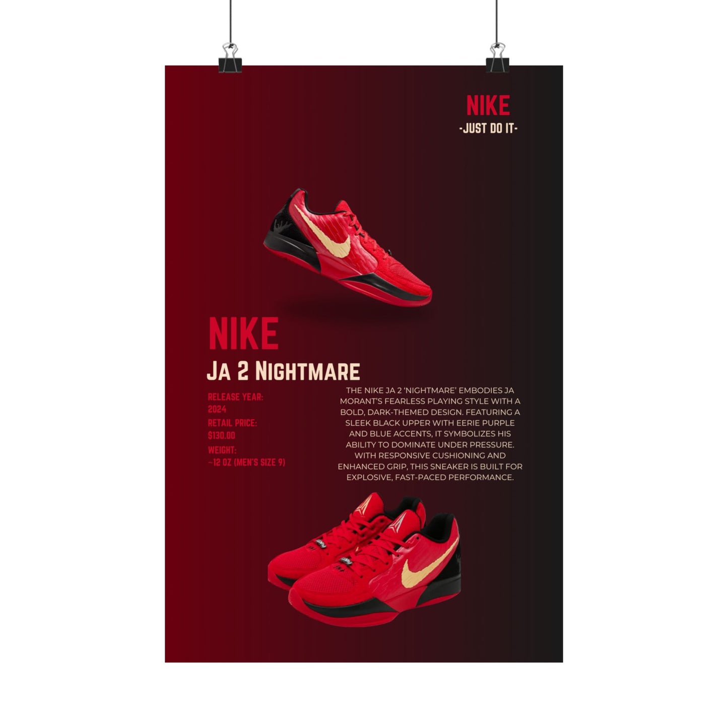Nike Ja 2 Nightmare - Poster