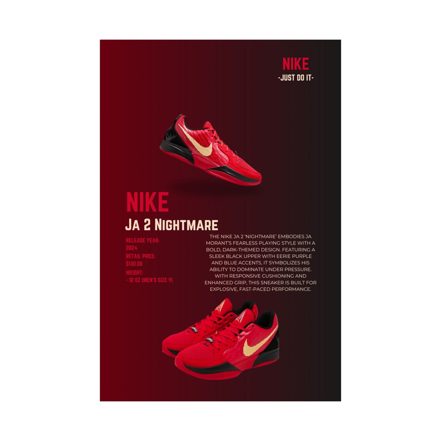 Nike Ja 2 Nightmare - Poster
