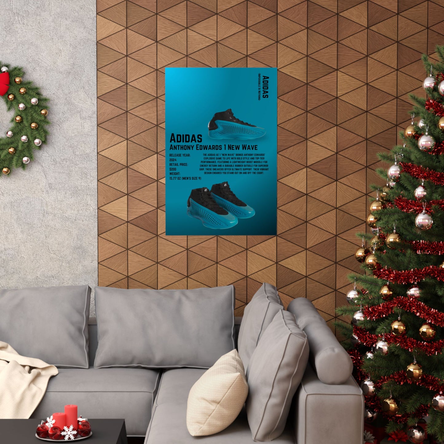 Adidas Anthony Edwards 1 New Wave - Poster
