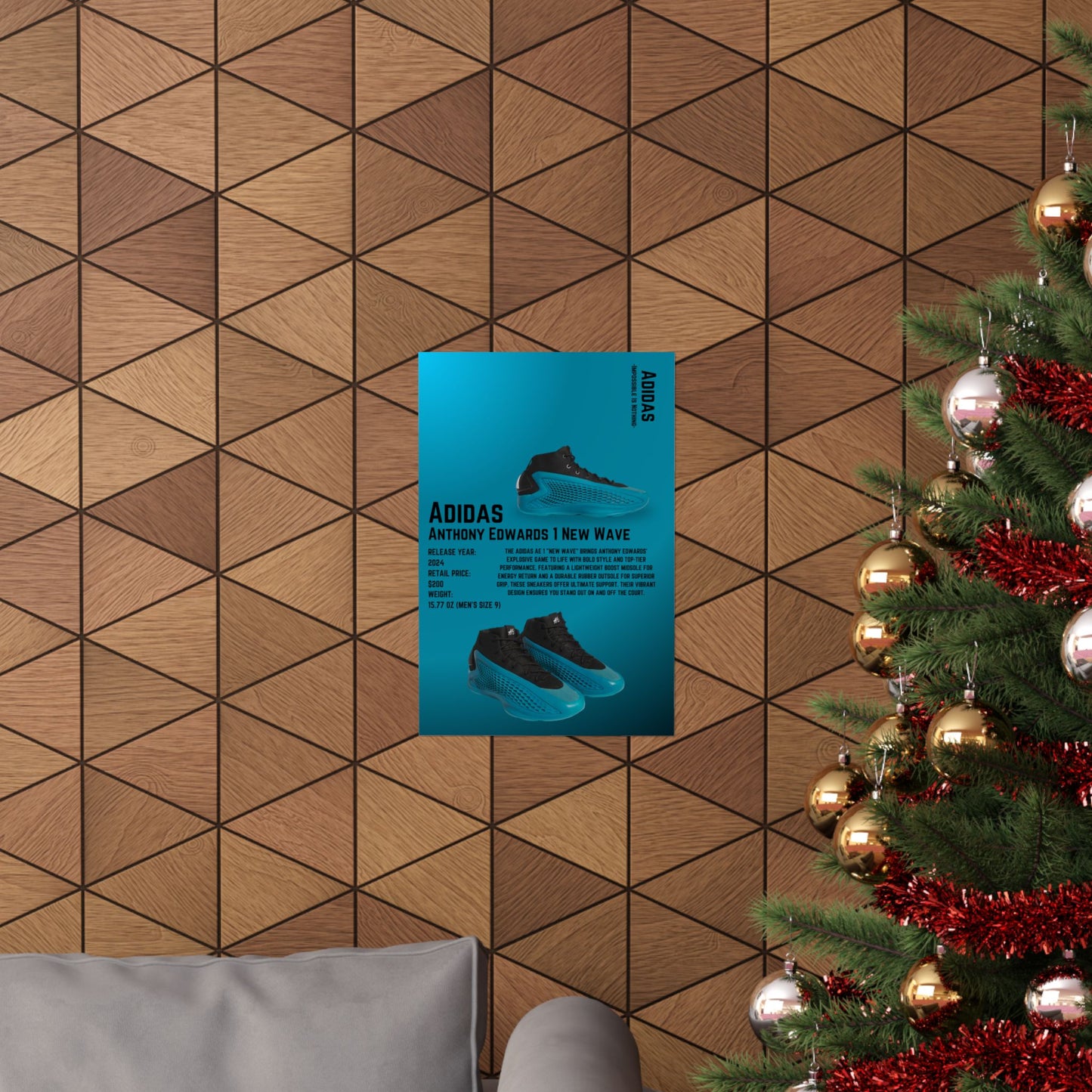 Adidas Anthony Edwards 1 New Wave - Poster