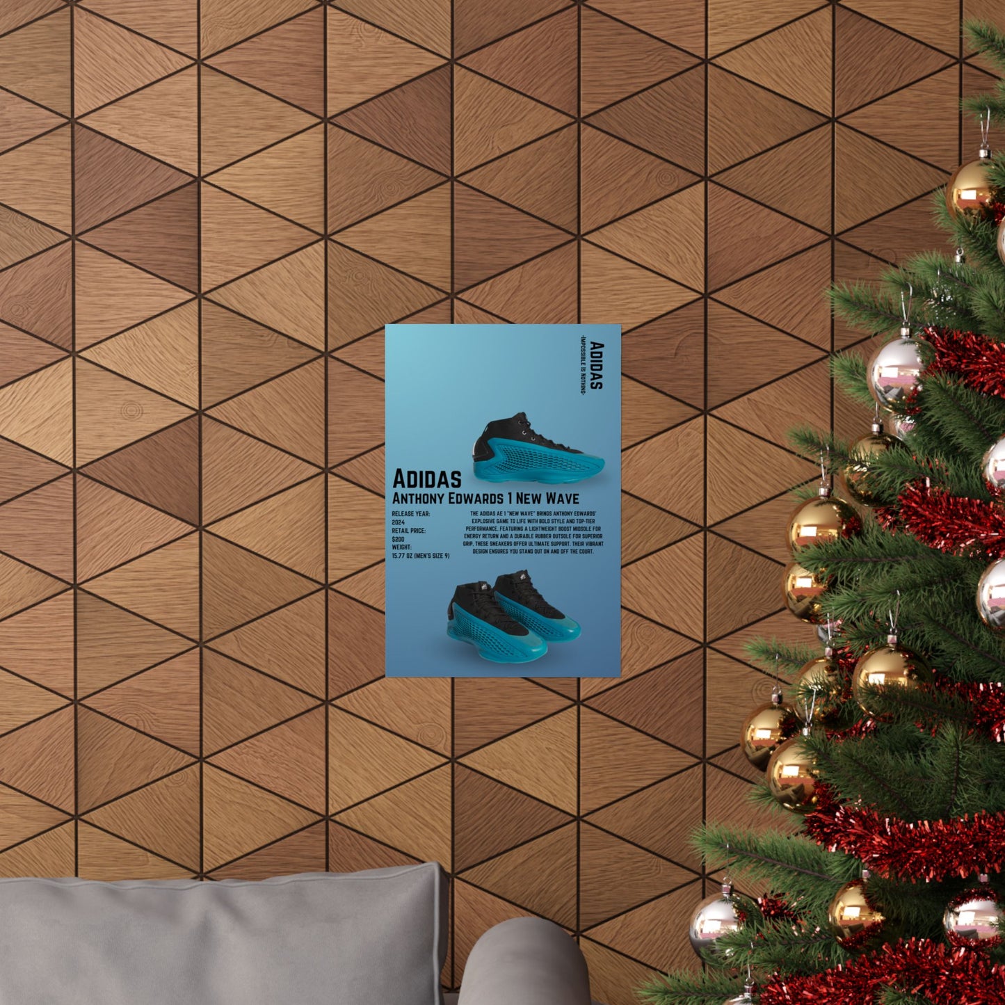 Adidas Anthony Edwards 1 New Wave - Poster
