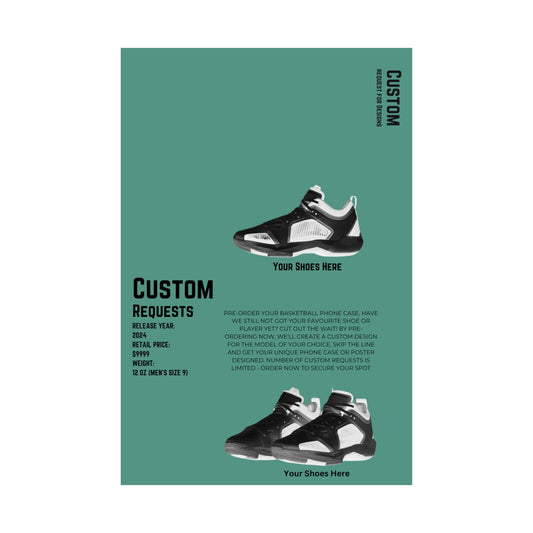Custom Basketball Shoe Poster